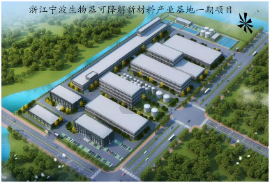 Bird's-eye view of a 10,000-ton annual polylactic acid fiber project of a certain enterprise.png